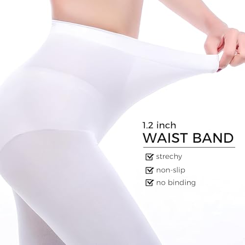 Image of Buauty 80D Black Tights for Women,Opaque Tights Soft, High Waist Soft Nylon Pantyhose