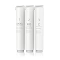 GLACIER FRESH RO Under Sink Reverse Osmosis System water filter, Effectively removes lead, heavy metals, PFOA, PFOS, and other pollutants, 3 PACK