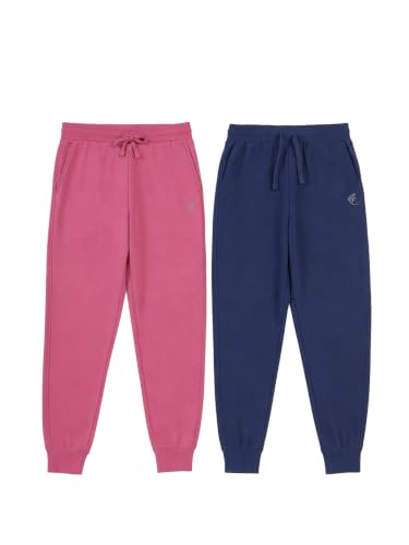 Image of KiddoPanti 100% Cotton Track Pants for Boys & Girls | Soft Single Jersey Fabric | Elastic Waist with Drawcord | Full Length with Rib Hem & Pockets | Joggers and Lowers for Kids
