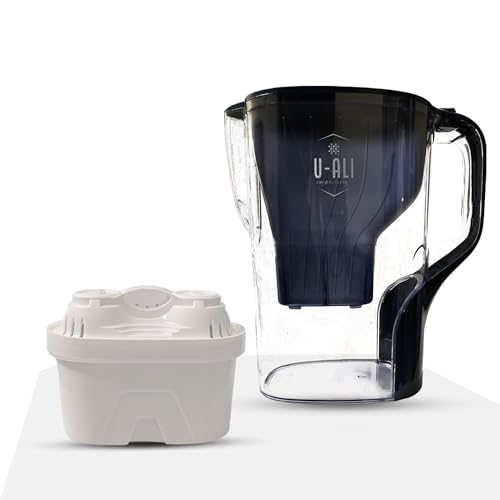 Carafe filtrante de 4 litres : filtre haute capacité pour une eau claire et propre, avec 1 cartouche filtrante Maxtra+. Filtre durable qui remplace jusqu'à 200 bouteilles d'eau en bouteille de 500 ml.