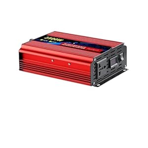 Onduleur Transformateur Onduleur À Onde Sinusoïdale 12V À 220V 1600W 2500W 3500W 4500W Convertisseur Tension CC À AC Alimentation Électrique pour Mini-Voiture Convertisseur(2500W 220V)