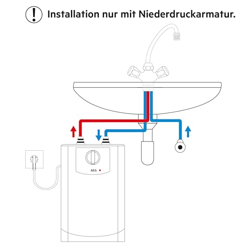 AEG Warmwasserspeicher BOI 5 U Untertischboiler 5 Liter