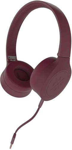 KYGO Casque Sans Fil Circum-Aural A4 / 300 BT, Bluetooth 4.2, sur oreille, Bordeaux