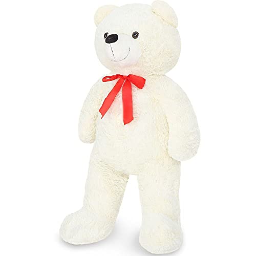 Infantastic Teddybär - in 3 Größen: XL (155 cm), L (130 cm), M (95 cm) und 2 Farben (Weiß, Braun) - Großer Teddy, Plüschbär, Kuschelbär, Kuscheltier, Stofftier Cover