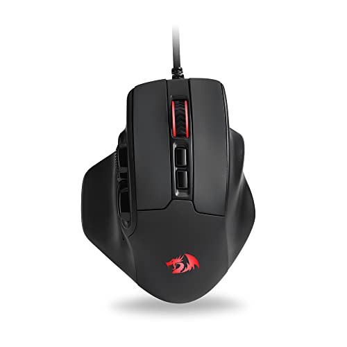 Redragon M806 Bullseye Gaming Mouse, 7 Programmable Buttons Wired Rgb Gamer Mouse W/Ergonomic Natural Grip Build, Software Supports Diy Keybinds & Backlit #TOP1