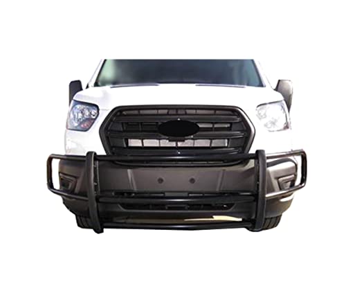 Image of Black Horse Off Road - Classic Spartan Grille Guard - Black Compatible with 2020-2022 Ford Transit 150 250 350