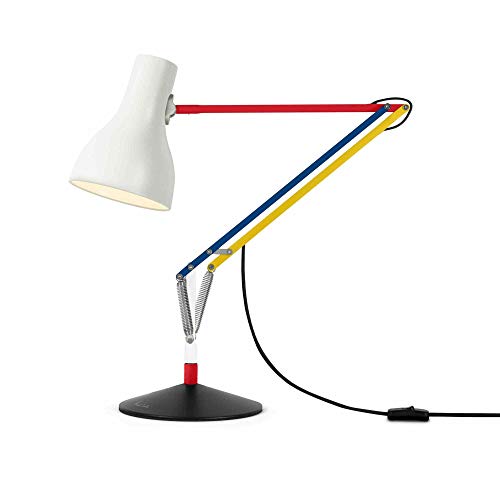 Anglepoise Type 75 Mini Paul Smith Edition Tischlampe, Aluminium, Mehrfarbig, Die Abmessungen der Lampe max.50 x Höhe Schirm 15 x Schirmdurchmesser 13 x Fußdurchmesser 17 x Armlänge 25 cm