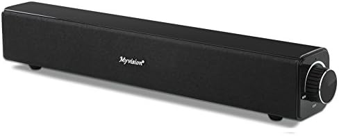 Sound Bar, 20W Soundbar Wired and Wireless Bluetooth Audio Stereo, Bluetooth Home Theater TV Speaker, AwesomeWare Surround Sound Bar for TV, PC, Cellphone, Tablets Projector and Wireless Devices