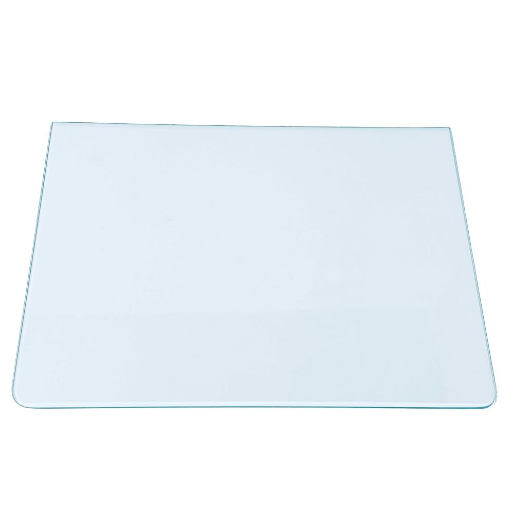 Kühlschrank Einlegeboden - Klarglas 4 mm – Glasplatte, 2 abgerundete Ecken, alle Maße lieferbar (89,96 EUR/qm) - 495 mm x 330 mm
