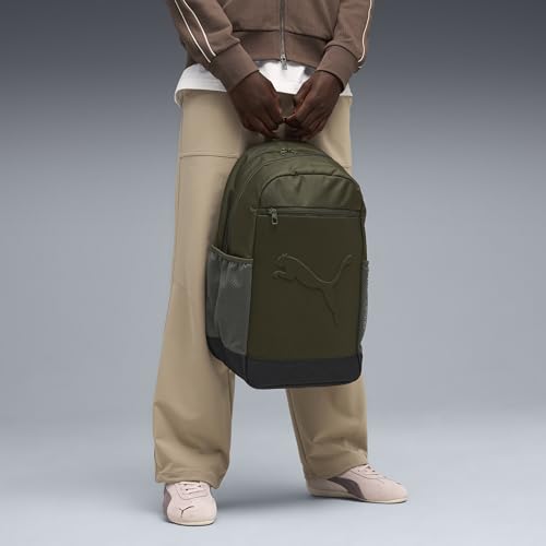 PUMA Layered Backpacks, Dark Olive, One Size3