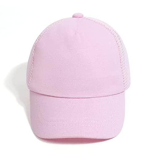 Baby Baseball Cap with Mesh Toddler Baseball Hat Infant Baseball Cap Baby Sun Summer Hat for Kids Pink 2-5T