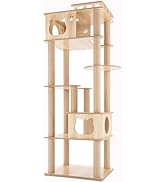 キャットタワー 木製 175cm多頭飼い 据え置き型 宇宙船 爪とぎ おしゃれ 猫家族 キャットタワー 木製 高さ175cm 多頭飼い 据え置き型 宇宙船