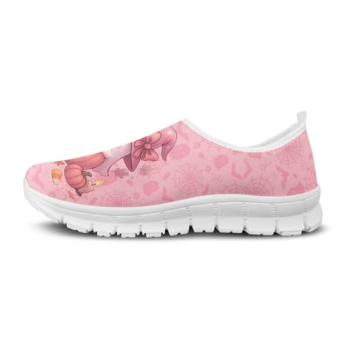 Image of Floral Sneakers for Women Colorful Art Shoes for Women Slip On Casual Work Shoes