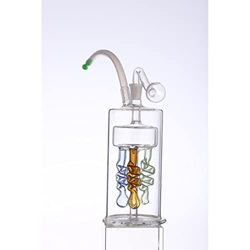 Teloni Glaszigarettenrohr Wasser Zigarettenpistole 17,5 cm Glas Bong – Bild 6