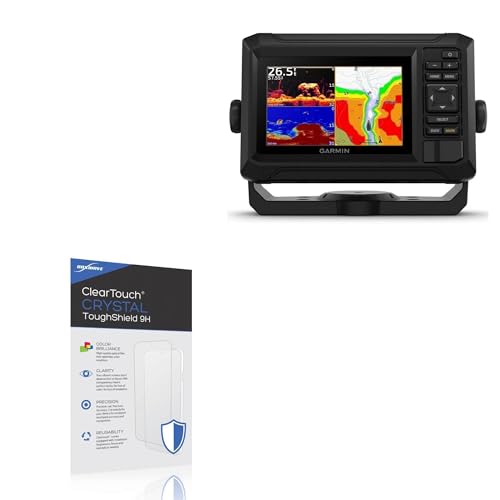 BoxWave Screen Protector Compatible With Garmin echoMAP UHD2 52cv - ClearTouch Crystal ToughShield 9H (2-Pack), Clear 9H Tough Flexible Film Screen Protector