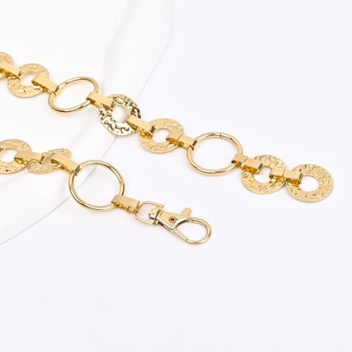 IGXX Kettengürtel für Damen, verstellbare Taillenkette aus Metall, Gliedergürtel für Kleider & Jeans, Accessoire für Party-Outfits, Damengürtel für Kleider