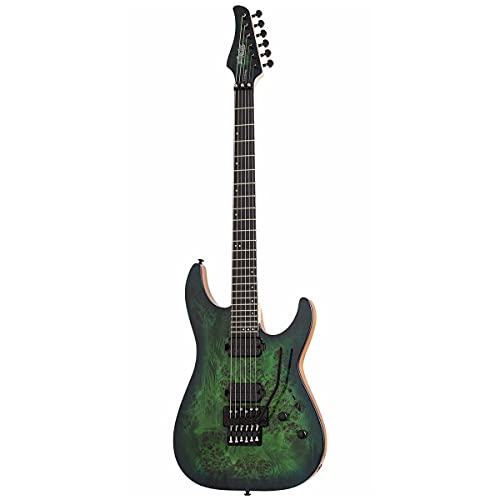Schecter C-6 PRO FR Floyd Rose – Guitare électrique – Aqua Burst - Les Beatles, Paul McCartney, John Lennon, RIngo Starr, George Harrison Schecter C-6 PRO FR Floyd Rose - Guitare électrique - Aqua Burst