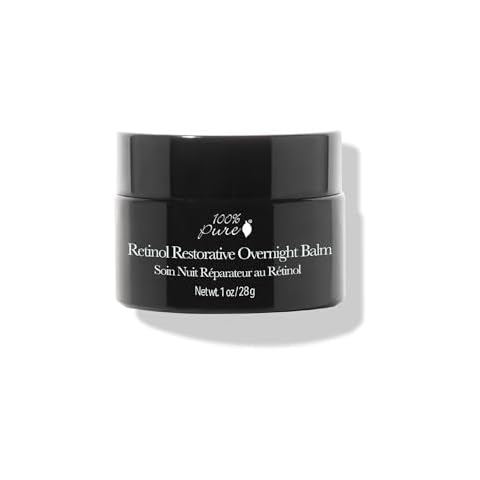 100% PURE Retinol Restorative Balm Potent Anti-Aging Facial Night Cream - Quench Thirsty Dry Skin Overnight Moisturizing Face Hydration & Skincare for Baby Soft, Even Skin Tone - Vegan - 1 oz Cover