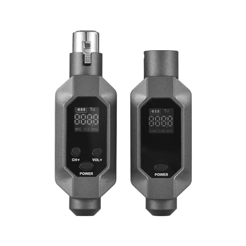 LiebeWH UHF Wireless Microphone System XLR Transmitter and Receiver with Noise Reduction for Live Performance Studio Recording and PA Systems miniatura 1