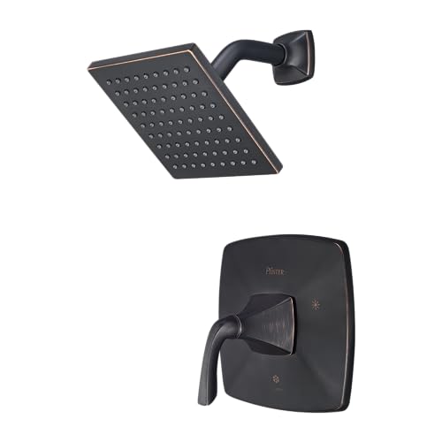 Pfister Bronson Shower Head and Valve Trim Only Kit (Valve Not Included), 1-Handle, Tuscan Bronze Finish, LG897BSY