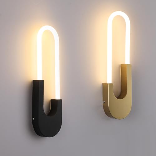 Apliques de pared LED modernos lámpara interior de líneas decorativas 40cm 2