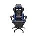 RESPAWN 110 Ergonomic Gaming Chair with Footrest Recliner - Racing Style High Back PC Computer Desk Office Chair - 360 Swivel, Adjustable Lumbar Support, Headrest Pillow, Padded Armrests - 2019 Blue