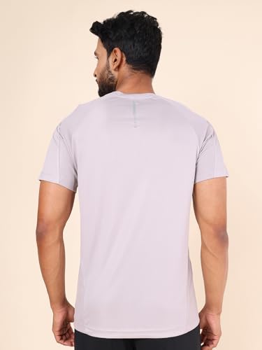 Image of Rupa Colors Mens PLAYSURE Dry FIT Raglan Sleeve Round Neck Activewear T-Shirt | 100% Polyester Fabric | Reflective Logo | Regular Fit