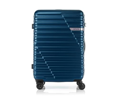 Image of American Tourister (Set of 3 Pc Small Medium and Large Polycarbonate Hardsided Cabin Checkin Strolly /Suitcase 8 Spinner Wheels Luggage (Navy)