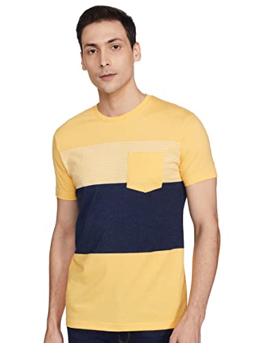 Image of Max Men's Colourblocked Crew Neck T-Shirt