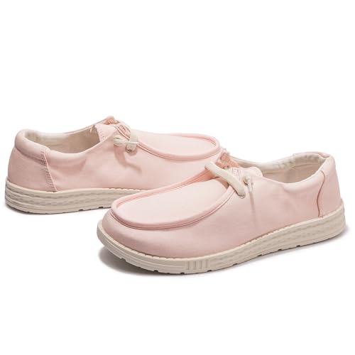 Image of Women's Canvas Slip On Loafers Fashion Outdoor Casual Flat Sneakers