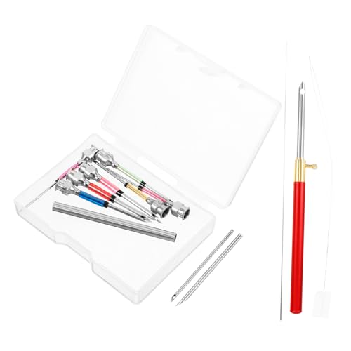 Gadpiparty 1 Set DIY Punch Needle Embroidery Kit Ergonomic Sewing Needles for Beginners Crafting Kits for Adults for Yarn and Non Woven Projects