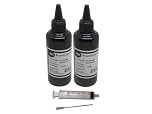 2 100ml Bottles of Refill Black ink for use in refilling ink cartridges and continuos ink systems ciss to replace ink in Epson, HP, Lexmark,Canon Brother printers complete with Syringe