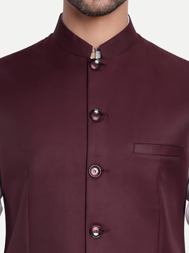 Image of ROCKSY Bandi Modi Koti, Nehru Jacket for Men, Cotton Waistcoat for All Occasion: Diwali, Wedding, Ethnic, Office Party, Formal & casual Look