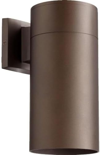 Quorum Lighting 721-86, Cylinders Wall Sconce Lighting, 1 Light, Oiled Bronze