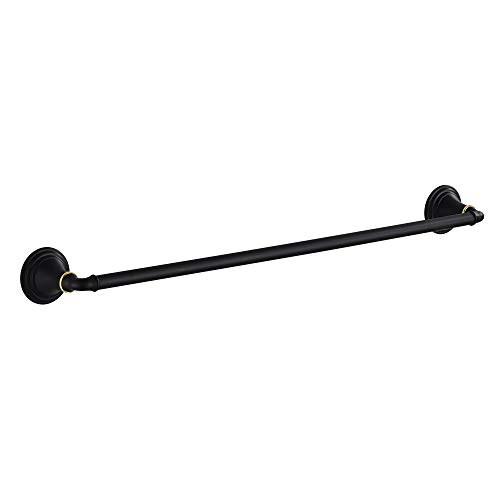 Marmolux Acc Towel Rack for Bathroom Hand Towel Holder Black Door Hanger Bathroom Hardware Towel Bar Set, Wall Mount Stainless Steel Black 7160BK Bathroom Accessories
