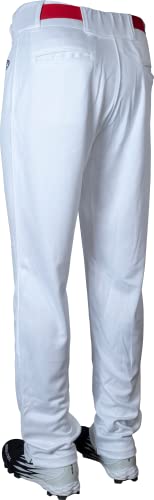 Rawlings mens LAUNCH Series Baseball Pants | Full Length Semi-Relaxed Fit | Adult Sizes | Solid | Multiple Options White, Medium - image 6