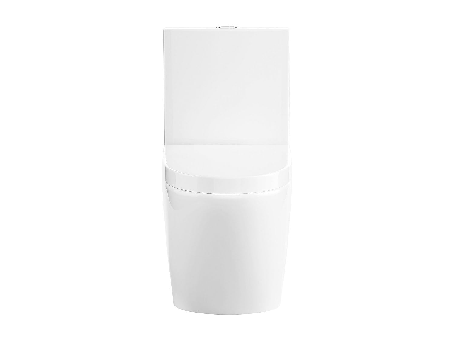Vente-unique - WC à poser blanc brillant en céramique - Evacuation horizontale - NAGILAM