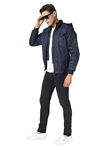 Image of Men's Full Sleeve Solid Jacket Jerkin Varsity