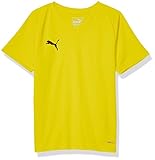 PUMA Unisex Youth Liga Jersey Core, Cyber Yellow/Black, S