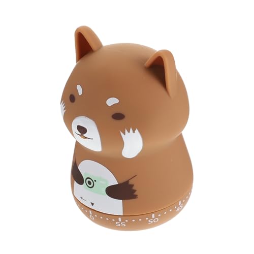 ETHZZLE Mechanical Kitchen Timer Compact Silver 6.5cm