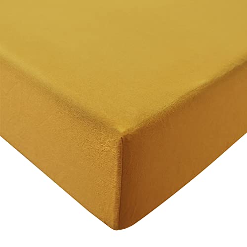 Image of Crib Sheet for Baby Boys Girls Ginger Crib Sheet for Standard Crib and Toddler Mattresses Soft 100% Organic Linen 28 X 52