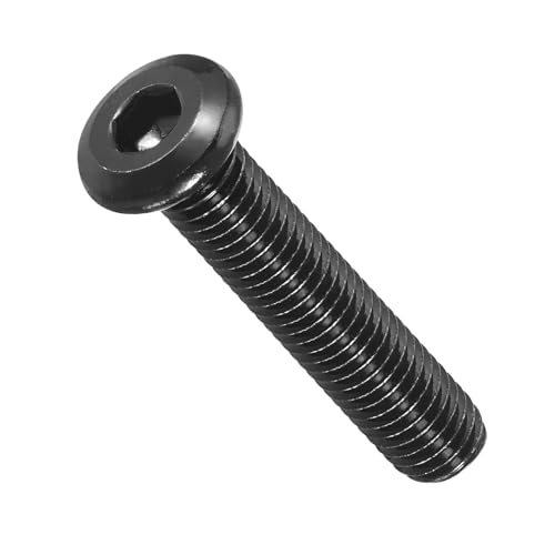 Image of METALLIXITY Flat Head Hex Socket Cap Screws Bolts(M8-1.25x40) 10Pcs, 304 Stainless Steel Hex Socket Furniture Bolts Screws - for Furniture Woodworking Project, Black