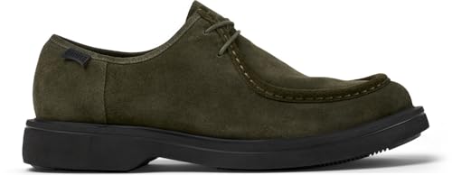 Camper Para Hombre. K100999-002 Zapatos De Piel Norman Verde Oscuro (40), Plano, Cordones, Casual - 6