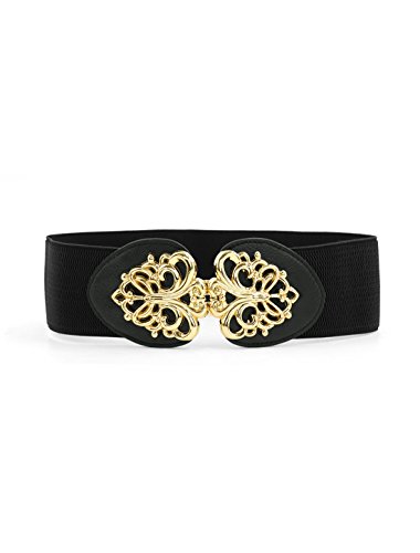 Allegra K Women Novelty Waist Belt Black