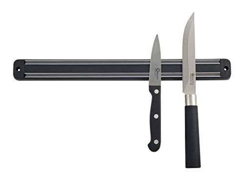 Metaltex 258198 Magnetika Magnetic Knife Holder Twin Magnetic Tool Strip, Wall Fixings Included - Silver - Image 3