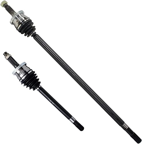 Image of Detroit Axle - AWD Pair Front CV Axles for 1999-2004 Jeep Grand Cherokee 2000 2001 2002 2003, 2 CV Axle Shafts Assembly Replacement