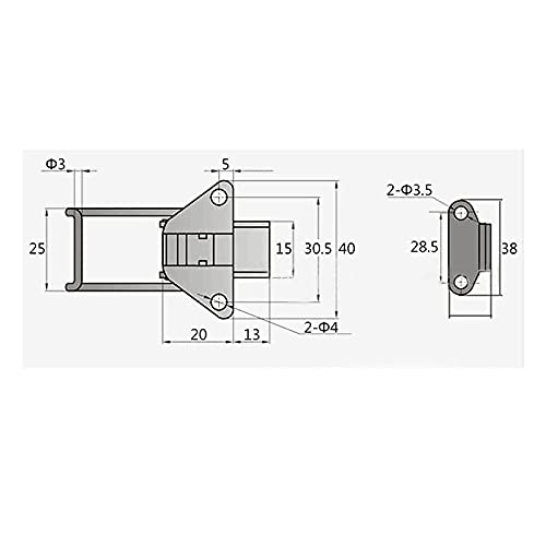 Morsetto A Leva Rapida In Acciaio Inox 304 - Toggle Clamp Regolabile Per Lavorazione Legno 1121787