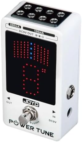 Joyo JF-18R Power Tune Tuner Pedal True Bypass with 8 Isolated DC 9V ...