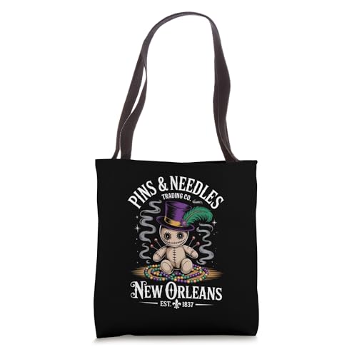 Mystical Voodoo Doll New Orleans Pins and Needles Art Tote Bag