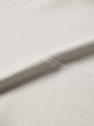 Image of The Souled Store Solids: Stone Grey Men and Boys Elastic Waistband Stone Grey Solid Cotton Blend Knit Straight Fit Cargo Pockets Lightweight Everyday All-Season Joggers